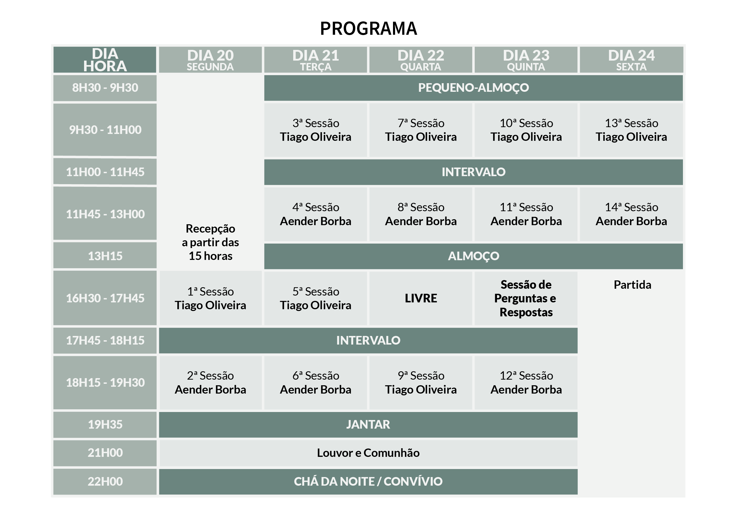 Programa da Conferência Bíblica